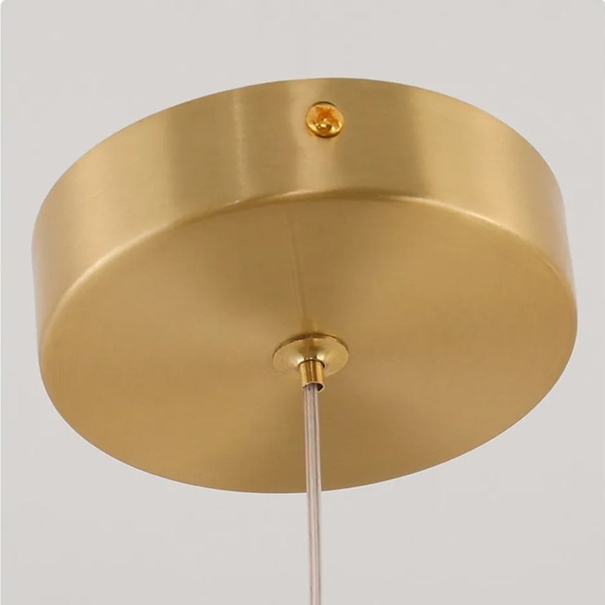Goldener LED Kronleuchter - Modernes Design